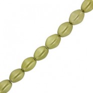 Czech Pinch beads 5x3mm Alabaster pastel lime 02010/25021